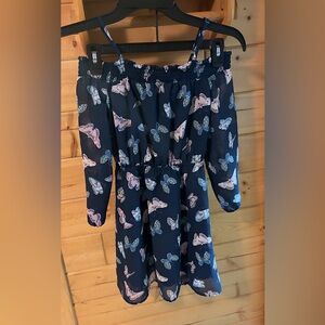 Girls Dressy Butterfly Off-Shoulder Top – The Children’s Place – Size M (7/8)